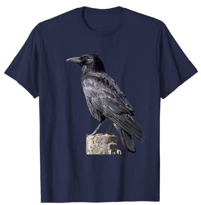 Krähe Rabe Amsel Vogel Ornithologie T-Shirt