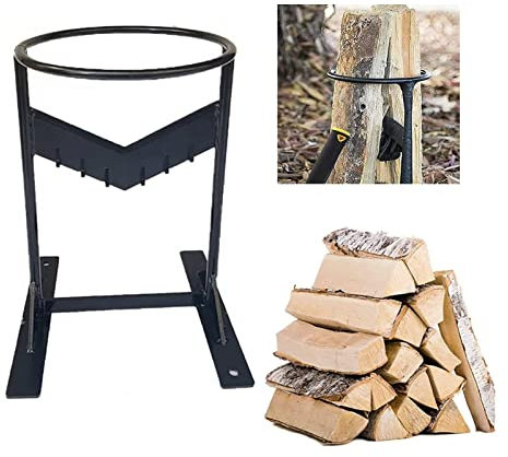 SJASD Brennholz Anmachholz Splitter, Tragbarer manueller Holzspalter,Quick Spaltwerkzeug, Brennholz Log Kindling Splitting Keil für den Lagerfeuergrill zu Hause auf dem Campingplatz