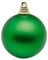 Deco Woerner Matte, grüne Weihnachtskugeln aus Plastik, 10 cm Ø - 6 Stück