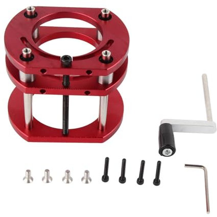 Okuyonic Herramienta de Elevación de Mesa de Enrutador, Base de Elevación de Aleación de Aluminio de Sujeción Firme de Elevación de 51 Mm para Trabajos en Madera