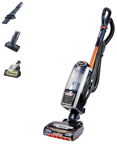 Shark Upright Vacuum Cleaner [NZ801UKT] Powered Lift-Away with Anti-Hair Wrap Technology, Pet Hair, Navy and Orange (Renewed)