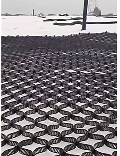 Kiesgitter Boden-Kies-Stabilisator Geogitter, 5cm Hohe Durchlässige Pflastersteine, Schwarzes Skalierbares Bodengitter Für Innenhöfe, Gehwege, Parkplätze ( Color : WxL , Size : 500cm x 1000cm (197in x