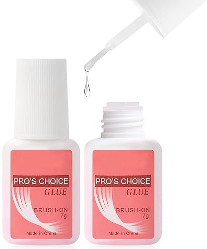 sularpek Nail Glue, 2pcs 7ML Nail Glue Extra Strong, Strong Nail Glue, False Nail Glue, Extra Strong Nail Glue, Gel Nail Glue, for Applying Artificial Nail Tips Manicure, White