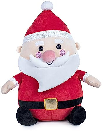 Famosa Softies - Weihnachtsmann-Plüschtier, 45 cm, Weihnachtsmann-Puppe mit rotem Anzug und Mütze, weich und kuschelig, als Geschenk für alle, ältere Mädchen und Jungen, berühmt (760022342)