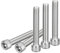DTGN 5/16-18X2 (Dxh) Vis À Tête Cylindrique À Six Pans Creux - Lot De 12 - Idéal Pour Les Fixations De Meubles - Filetage Complet - Vis À Tête Ronde En Acier Inoxydable 304 - Argenté