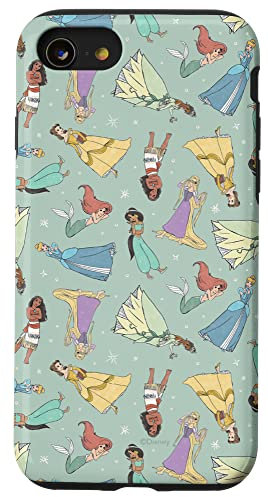 Disney Princess Meeresschaum mit magischem Aufdruck, Grün Hülle für iPhone SE (2020) / 7 / 8