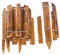 BOGATECO Bordure enroulable naturelle en noisetier - Semi-palissade de jardin - Imperméabilisée - Montage facile - Protection durable - 60 cm x 300 cm - Marron