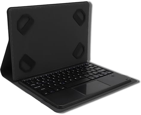 Custodia con Tastiera per Tablet con Touchpad, Custodia con Tastiera Magnetica Rimovibile per Tablet da 9 a 11 Pollici, Custodia per Tablet Universale con Tastiera per