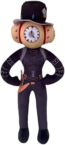 wiztex Titan Speakerman Cuddly Toy - 30 cm Skibidi Plush Toy - Washable PP Cotton Toy in Full Size - Skibide Gift for Children (Titan Clock Woman)