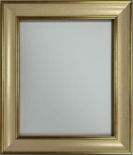 FRAMES BY POST Scandi Bilderrahmen creme mit gold 91,5 x 61 cm Kunststoffglas
