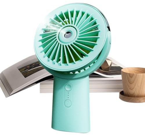 Ventilador de nebulización portátil para exteriores, ventilador de nebulización portátil,Ventilador de nebulizador de agua ajustable de 3 velocidades | Ventilador de niebla de enfriamiento recargable