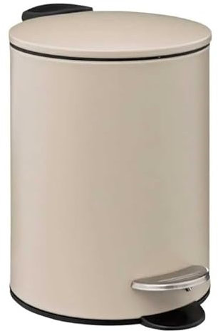 Paris Prix Five Simply Smart - Poubelle à Pédale Softclose 3L Naturel