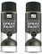 SDMAX black Satin Spray Paint For Wood, Plastic And Metal, Non-Cracking, Fast Drying, Durable Construction, Portable And Lightweight, Satin Finish, Multipurpose Use, 400ml (2PCS)