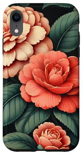 Hülle für iPhone XR Charmante Korallen- und Pfirsich-Pfingstrosen