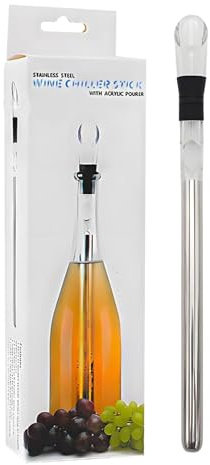 VinoAmigo Enfriador De Vino, Enfriador De Vino Con Aireador, Enfriador De Vino Portátil, Gran Regalo, Excelente Material, Inoxidable, Para Vino, Hogar, Fiestas