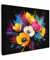 MuchoWow© Impressions sur Toile 70x50 cm Deco Tableau Murale Decoration Salon Peinture Tableaux Chambre Toiles Maison Fleurs - Coloré - Graffiti - Moderne - Bouquet