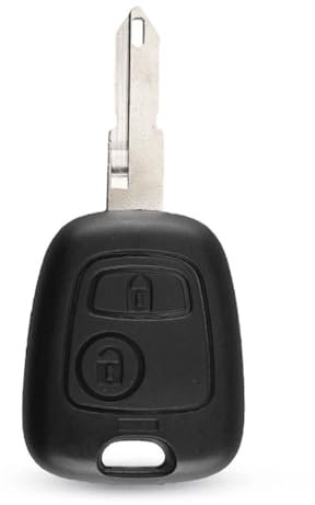 Boîtier de Remplacement pour clé de Voiture Peugeot 107 206 207 306 307 407 2 Boutons Coque de clé Vierge NE73 Lame