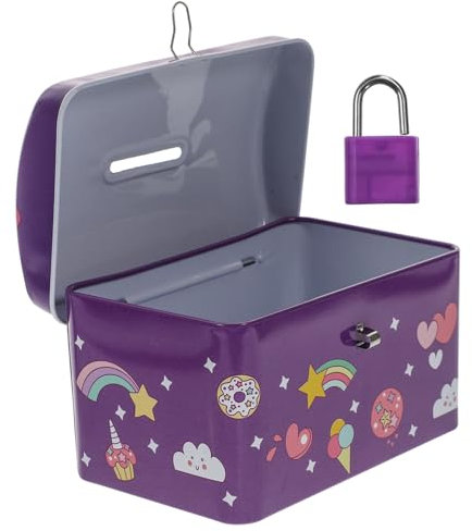 BESPORTBLE Einhorn Spardose Für Lustige Und Farbenfrohe Geldbank Mit Schloss Und Schlüssel Für Jungen Und Zufällige Farben Und Designs