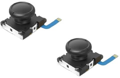 Genérico Joystick Mandos NS Joy-Con - Lite Flex Stick Joycon - Color Negro - Bolsa 2 Unidades