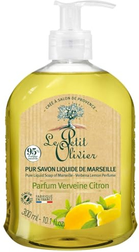 LE pet OLIVIER – Savon Liquide Fraîcheur Verveine Citron, Nettoie Doucement (Flacon 300 ml) - Lot de 3 - vendu par Lot