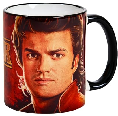 Elbenwald Stranger Things - Tasses Final Season - Différents personnages - 320 ml - Céramique (Steve Harrington)