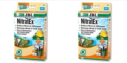JBL NitratEx, Masse filtrante pour l'élimination Rapide des nitrates dans l'eau d'aquarium 250 ML (170 g) neutralisent 9000 MG de nitrates (Lot de 2)