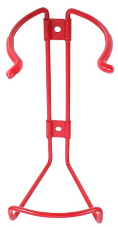 MUSISALY Staffa per Estintore in Ferro Rosso da Parete Design a Montaggio Facile, Compatibile per Uffici e Case, Supporto Resistente e Pratico per Estintore