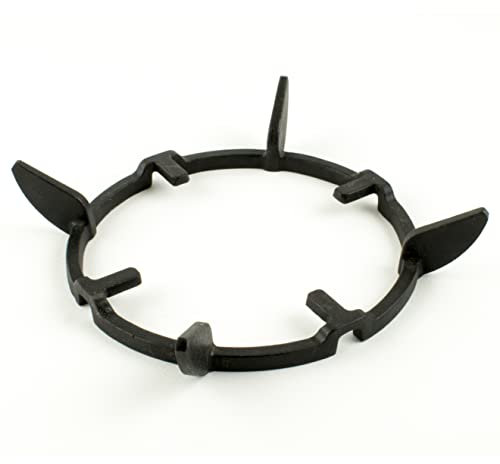 NJ The right choice Cast Iron Wok Support Ring Pan Stand Holder for Gas Hobs with Nonstick Coating