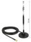 DELOCK LTE Antenne SMA Stecker 6dBi starr omnidirektional mit magnetischem Standfus und Anschlusskabel (RG-58, 3 m) Outdoor schwarz