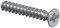 Kaiser 2472-40 Geräteschraube, PlusMinus, Ø 3,2 x 40 mm, gvz, silber