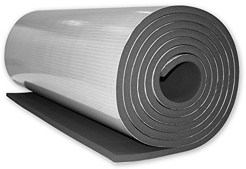 Energiespar Isoliermatte zur Wärmedämmung von Rolladenkästen, selbstklebend, gute Schallschutzeigenschaften, Maße: 10 m x 1 m x 10 mm, von EVEROXX®