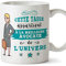 MUGFFINS (Taza en francés) Aguacate Tazas Originales de café y Desayuno para obreros Profesionales. Esta Taza Pertenece al Mejor Aguacate del Universo: 350 ml de cerámica