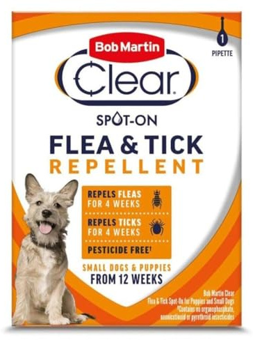 Bob Martin Clear Pesticide Free Spot On Flea Small Dog 4WK