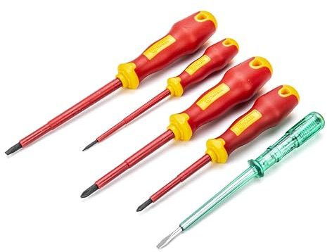 SATA ST09302U 5 Pz. Juego de Destornilladores Aislados Vde Serie T