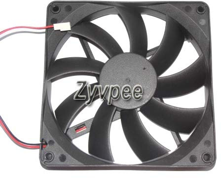 Zyvpee® 13525H12B ND1 13525H12B Ventilateur pour boîtier d'ordinateur 13525H12B 135 mm 12 V 0,4 A 4,8 W 1721 tr/min 32 dBA 2 fils 13525H12B = ND1