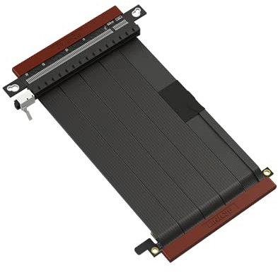 LINKUP - Ultra PCIe 4.0 X16 Riser-Kabel [RTX4090 RX6950XT x570 B550 Z690 Getestet] Geschirmte Vertikale Gaming-PCI-Express-Gen4-Montage | Dual Reverse-Anschlüsse (14cm) Kompatibel mit SSUPD-Gehäuse