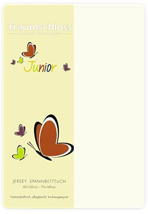 Traumschloss Kinder Jersey Spannbettlaken 70x140 Schnee