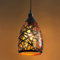 Lámpara colgante vintage, Lámpara de Araña de Hueca Tallada Industrial, Pantalla de Metal con Nido de Pájaro Negra y Dorada, Lámpara de Techo Moderna E27 para Sala de Estar, Cocina, Restaurante
