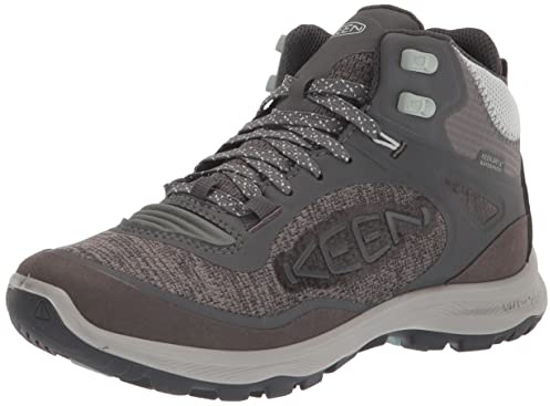 KEEN Terradora Flex Mid Wasserdichte Wanderstiefel für Damen, Magnet Cloud Blue, 37.5 EU