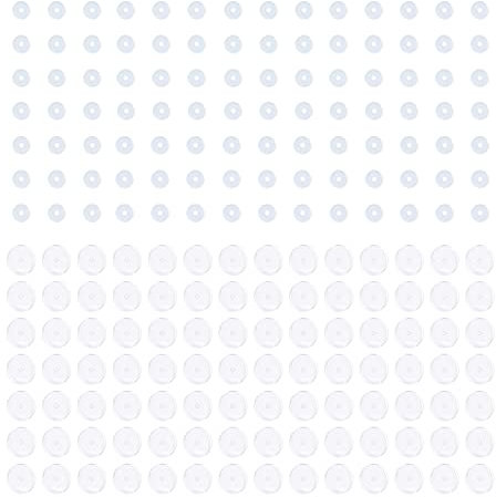 Bloomfall Transparente Piercingscheiben für Keloide Heilkissen, Bauchnabel- und Nasenpiercing, Bump-Behandlung, 3MM 100PCS 7MM 100PCS, Kieselgel, Kein Edelstein