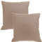 ZIRVEHOME Kissenbezug Dekorative Kissenhülle 2er Set 45x45 cm Sand beige