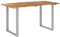 Gecheer Esstisch Holztisch Terrassentisch Gartentisch Gartenmöbel Tisch mit Naturkante Akazie-Massivholz 140×70×76 cm