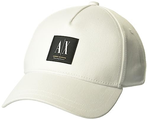 Armani Exchange A|X Unisex-Erwachsene Basics von Armani Hat, Weiß, EinheitsgröÃŸe