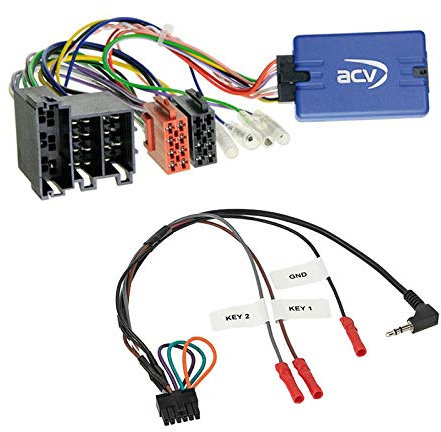 Lenkradfernbedienung Adapter Interface LFB Multi-Anschluss passend für FIAT Punto EVO Grande Punto ab 2005 kompatibel mit verschiedenen Autoradios