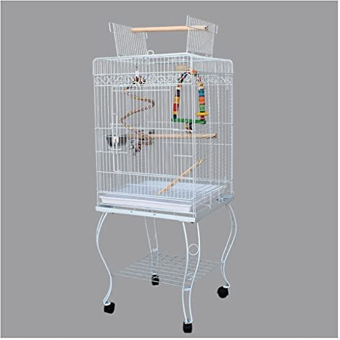 Käfig Für Papageiensittiche Pet Interactive Racks und bewegliche Papageienkäfige for Kanarienvögel, kleine Papageien, Finken, Liebesvögel und Sittiche Für Sittiche, Unzertrennliche, Graupapageien, Sit
