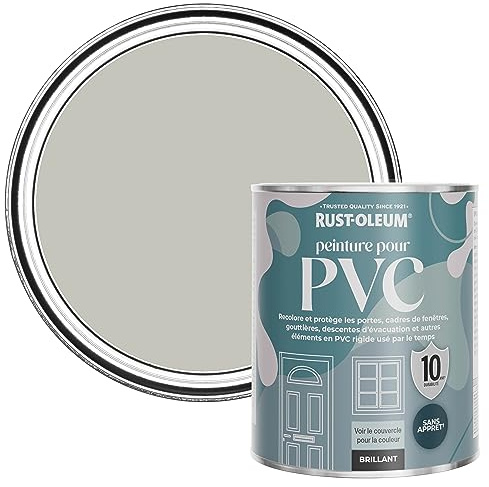 Rust-Oleum Grey uPVC Door and Window Paint In Gloss Finish - Tyne Fog 750ml