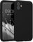 kwmobile Handyhülle kompatibel mit Apple iPhone 11 Hülle - gummierte Handy Case aus Silikon in Schwarz