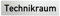 Türschilder24 Aluminium Türschild Technik 160 x 40 x 1,5mm (Oberfläche veredelt) • Selbstklebend (Technikraum)