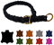 Hundehalsband Fettleder/Halsband ZugStopp Messing/kleine Hunde & große Hunde / 15mm / 20mm / 25mm / XXS - XL (55 Breite: 25mm, Schwarz)