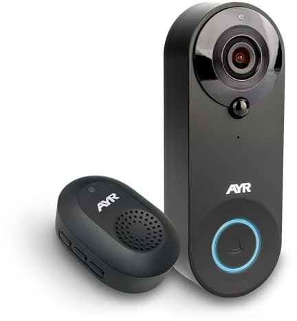 Mirilla Digital WiFi Outdoor AYR 761. Protege TU Puerta. Sensor de Movimiento, Infrarrojos y visión Nocturna. Pruébame con Alexa y Google Home.